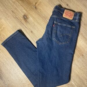 Levi's Men's Dark Indigo Straight Jeans